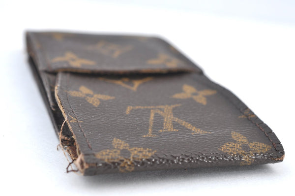Authentic Louis Vuitton Monogram Cigarette Case Key Case Brown 3Set Junk K8439