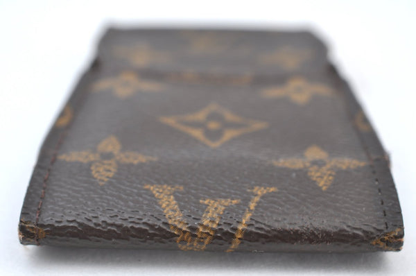 Authentic Louis Vuitton Monogram Cigarette Case Key Case Brown 3Set Junk K8439