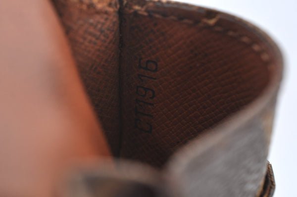 Authentic Louis Vuitton Monogram Cigarette Case Key Case Brown 3Set Junk K8439