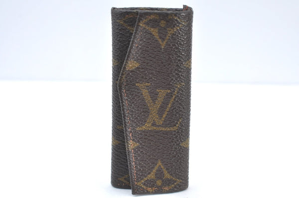 Authentic Louis Vuitton Monogram Cigarette Case Key Case Brown 3Set Junk K8439