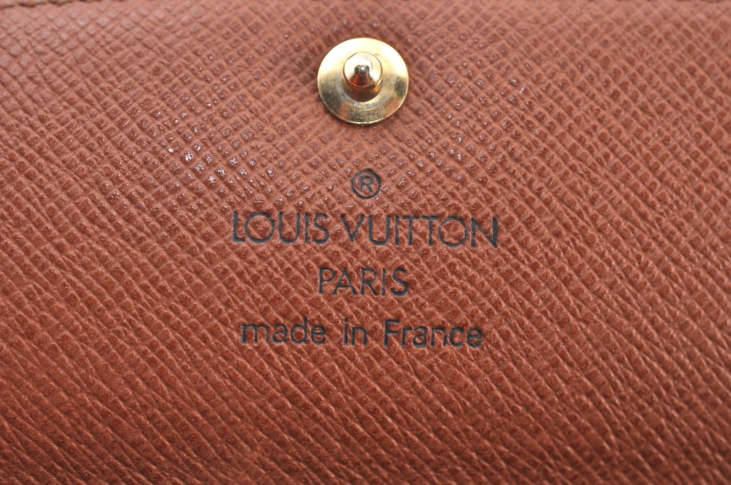 Authentic Louis Vuitton Monogram Cigarette Case Key Case Brown 3Set Junk K8439