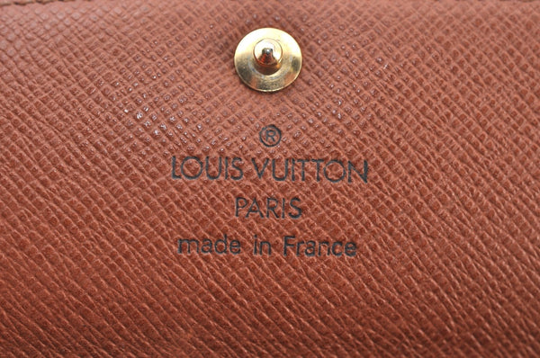 Authentic Louis Vuitton Monogram Cigarette Case Key Case Brown 3Set Junk K8439