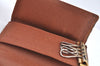 Authentic Louis Vuitton Monogram Cigarette Case Key Case Brown 3Set Junk K8439