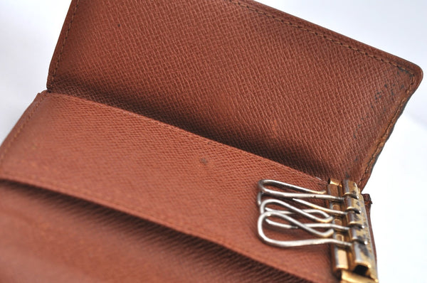 Authentic Louis Vuitton Monogram Cigarette Case Key Case Brown 3Set Junk K8439