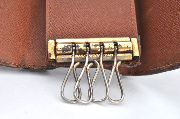 Authentic Louis Vuitton Monogram Cigarette Case Key Case Brown 3Set Junk K8439