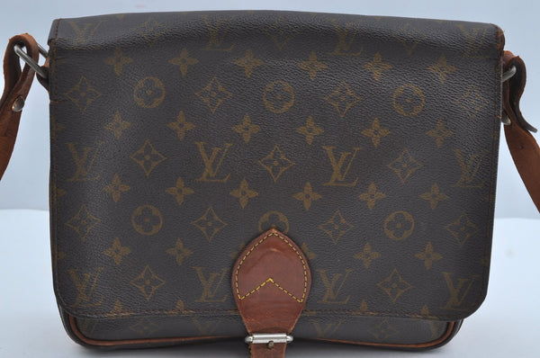Auth Louis Vuitton Monogram Cartouchiere GM Shoulder Cross Bag Old Model K8443