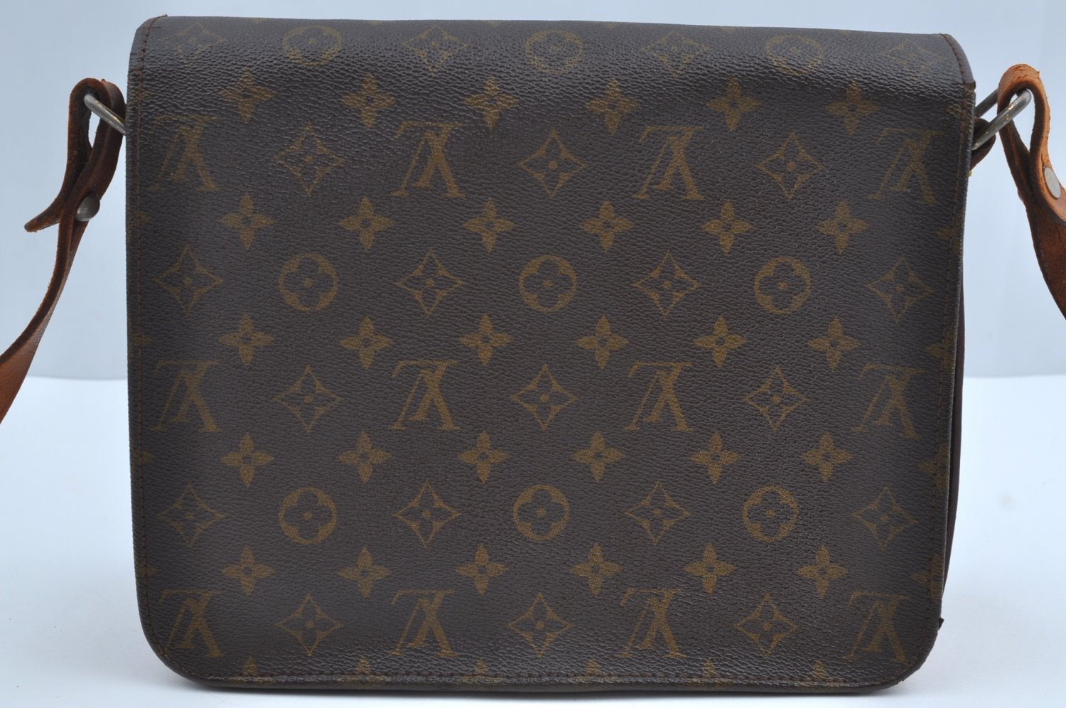 Auth Louis Vuitton Monogram Cartouchiere GM Shoulder Cross Bag Old Model K8443