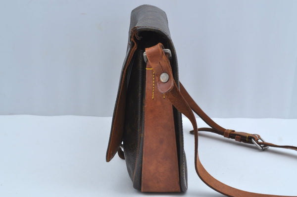 Auth Louis Vuitton Monogram Cartouchiere GM Shoulder Cross Bag Old Model K8443