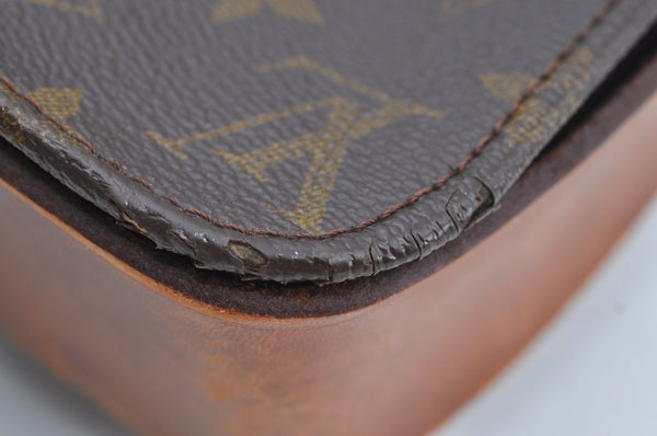 Auth Louis Vuitton Monogram Cartouchiere GM Shoulder Cross Bag Old Model K8443