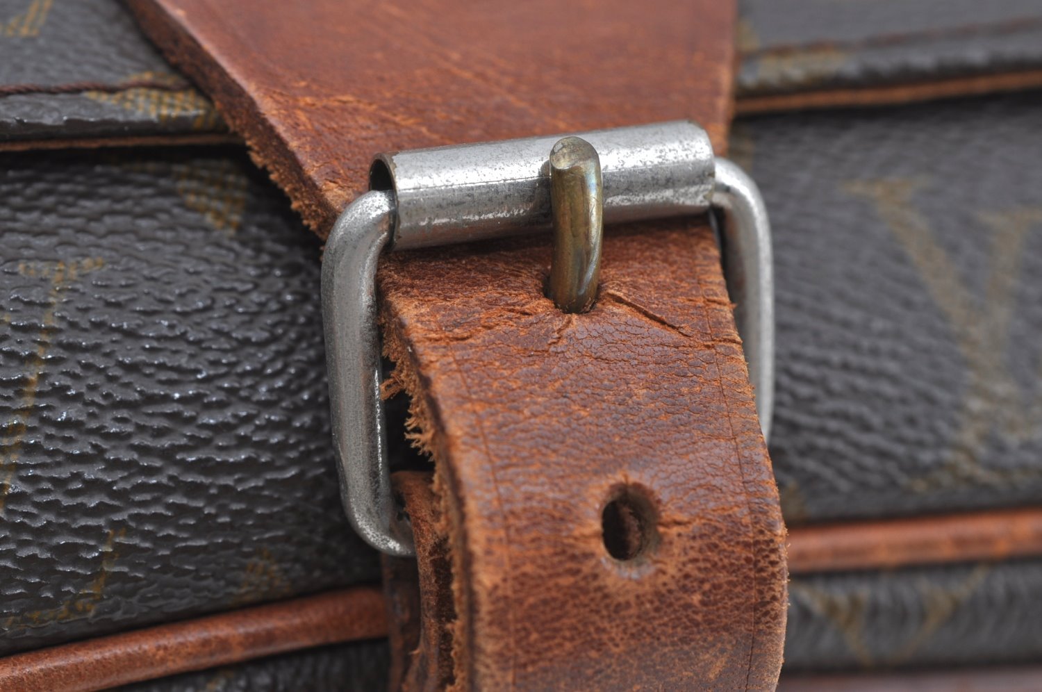 Auth Louis Vuitton Monogram Cartouchiere GM Shoulder Cross Bag Old Model K8443