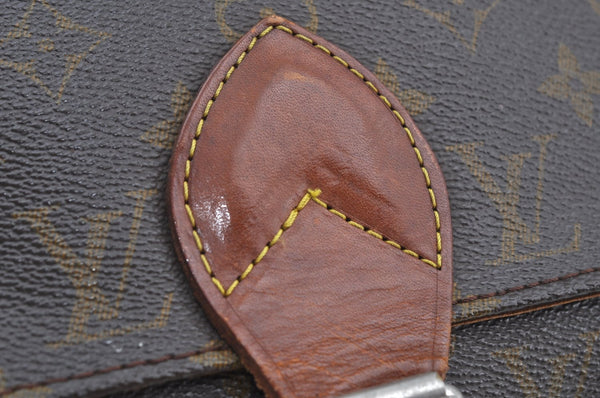 Auth Louis Vuitton Monogram Cartouchiere GM Shoulder Cross Bag Old Model K8443
