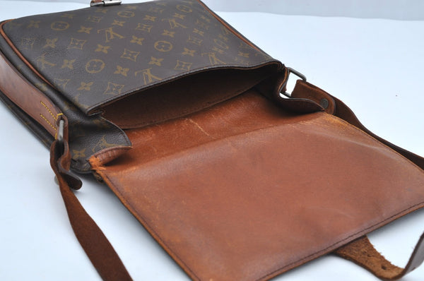 Auth Louis Vuitton Monogram Cartouchiere GM Shoulder Cross Bag Old Model K8443