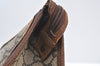 Authentic GUCCI GG Plus Clutch Hand Bag Purse PVC Leather Brown K8445