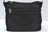Authentic GUCCI Bamboo 2Way Shoulder Hand Bag Purse Nylon Leather Black K8446