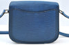 Auth Louis Vuitton Epi Saint Cloud GM Shoulder Cross Body Bag M52195 Blue K8448