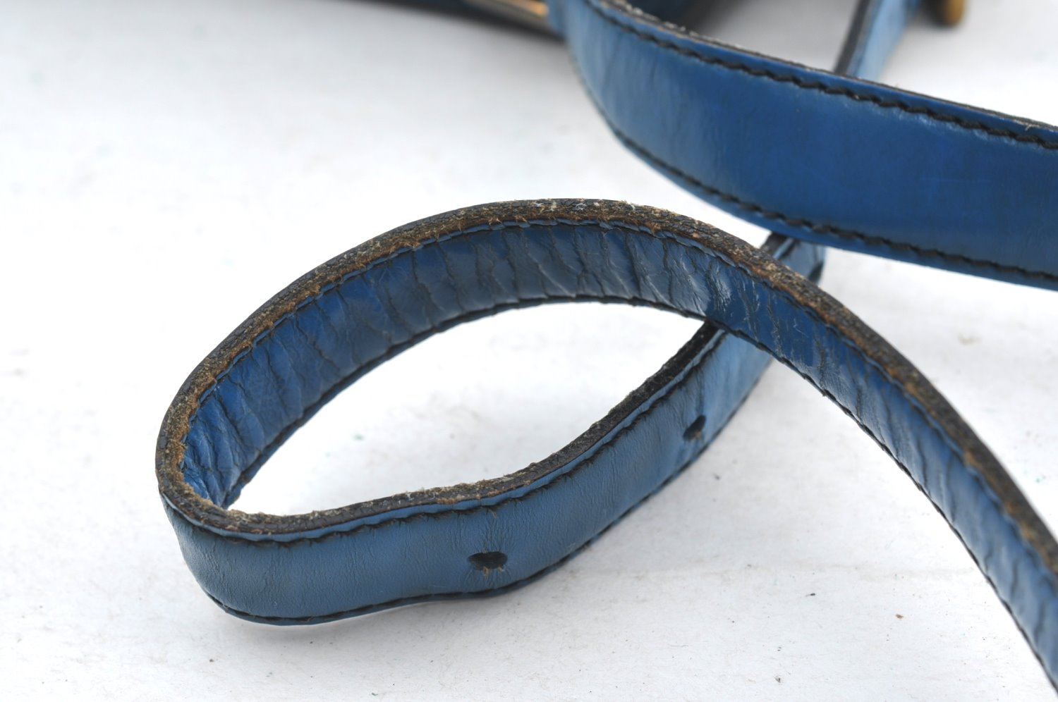 Auth Louis Vuitton Epi Saint Cloud GM Shoulder Cross Body Bag M52195 Blue K8448