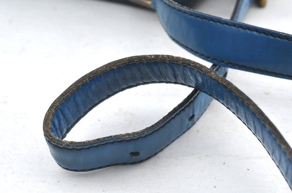 Auth Louis Vuitton Epi Saint Cloud GM Shoulder Cross Body Bag M52195 Blue K8448