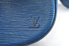 Auth Louis Vuitton Epi Saint Cloud GM Shoulder Cross Body Bag M52195 Blue K8448