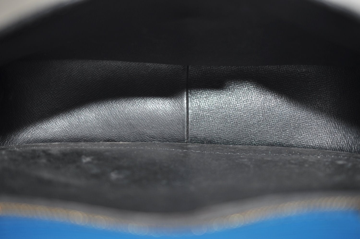 Auth Louis Vuitton Epi Saint Cloud GM Shoulder Cross Body Bag M52195 Blue K8448