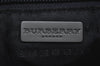 Authentic BURBERRY Vintage Check Shoulder Tote Bag PVC Leather Black Navy K8449