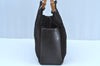 Authentic GUCCI Bamboo Vintage Shoulder Hand Bag Purse Nylon Leather Brown K8450