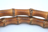 Authentic GUCCI Bamboo Vintage Shoulder Hand Bag Purse Nylon Leather Brown K8450