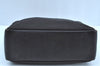 Authentic GUCCI Bamboo Vintage Shoulder Hand Bag Purse Nylon Leather Brown K8450
