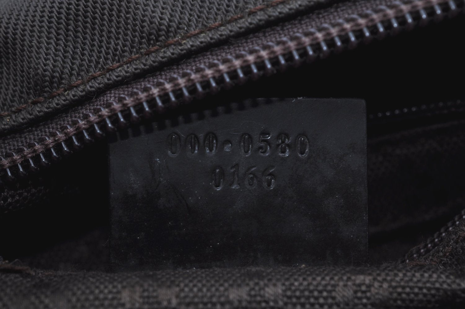 Authentic GUCCI Bamboo Vintage Shoulder Hand Bag Purse Nylon Leather Brown K8450