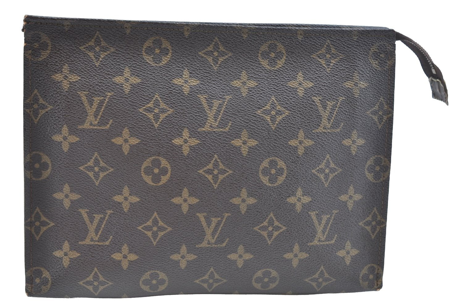 Auth Louis Vuitton Monogram Poche Toilette 26 Cosmetics Pouch Old Model LV K8452