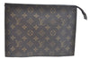 Auth Louis Vuitton Monogram Poche Toilette 26 Cosmetics Pouch Old Model LV K8452