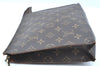Auth Louis Vuitton Monogram Poche Toilette 26 Cosmetics Pouch Old Model LV K8452