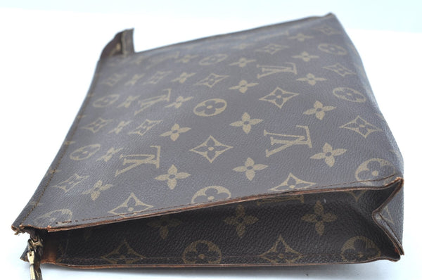 Auth Louis Vuitton Monogram Poche Toilette 26 Cosmetics Pouch Old Model LV K8452