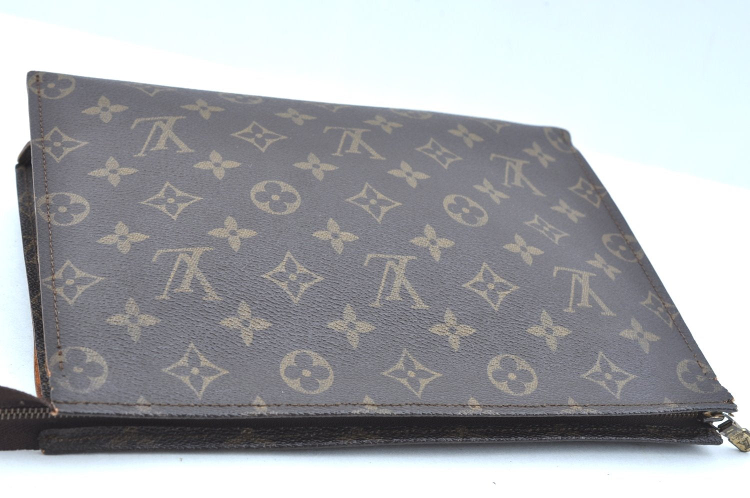 Auth Louis Vuitton Monogram Poche Toilette 26 Cosmetics Pouch Old Model LV K8452