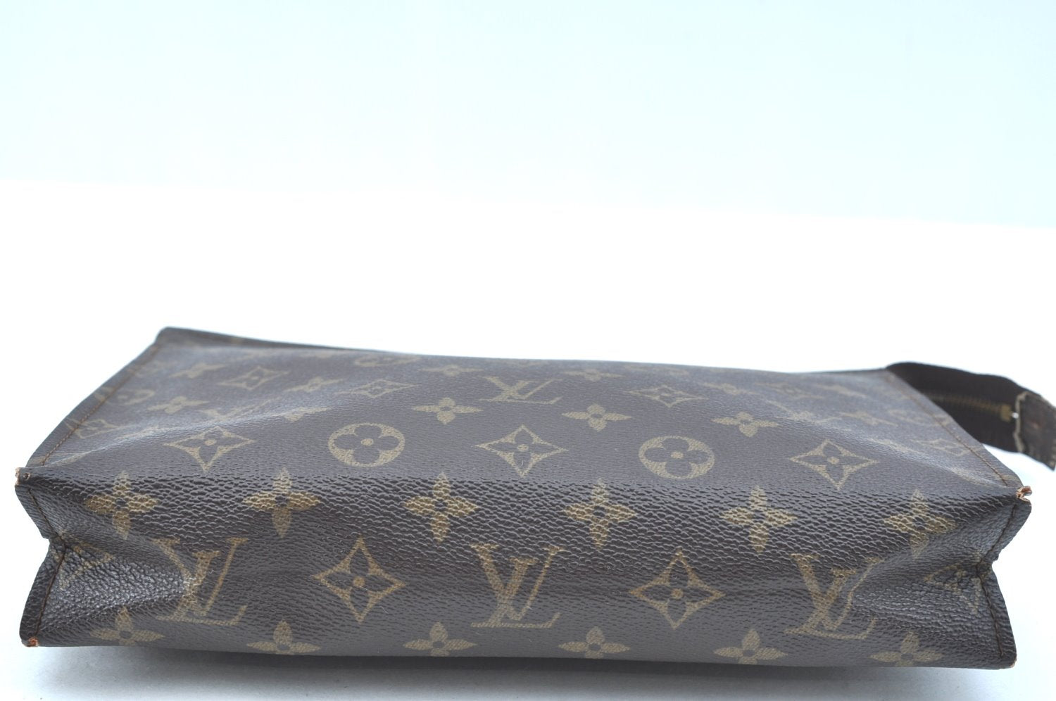 Auth Louis Vuitton Monogram Poche Toilette 26 Cosmetics Pouch Old Model LV K8452