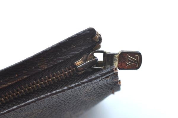 Auth Louis Vuitton Monogram Poche Toilette 26 Cosmetics Pouch Old Model LV K8452