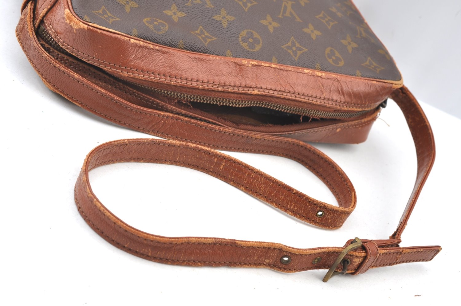 Auth Louis Vuitton Monogram Sac Bandouliere 30 Shoulder Bag Old Model Junk K8462