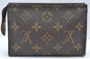 Authentic Louis Vuitton Monogram Poche Toilette 15 M47546 Cosmetics Pouch K8464