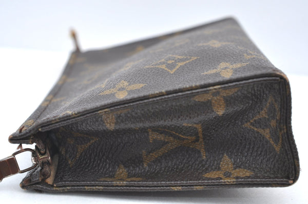 Authentic Louis Vuitton Monogram Poche Toilette 15 M47546 Cosmetics Pouch K8464