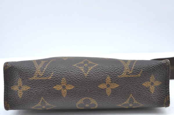 Authentic Louis Vuitton Monogram Poche Toilette 15 M47546 Cosmetics Pouch K8464