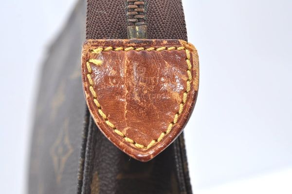 Authentic Louis Vuitton Monogram Poche Toilette 15 M47546 Cosmetics Pouch K8464