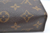 Authentic Louis Vuitton Monogram Poche Toilette 15 M47546 Cosmetics Pouch K8464