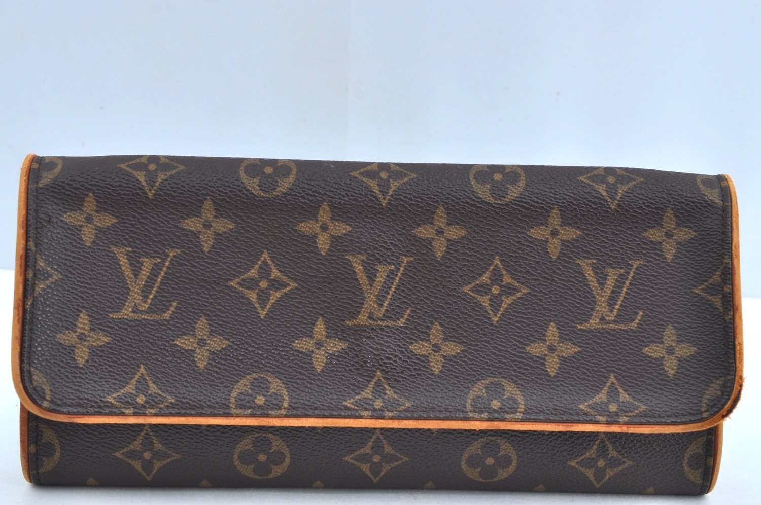 Authentic Louis Vuitton Monogram Pochette Twin GM Shoulder Bag M51852 LV K8466