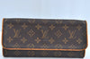 Authentic Louis Vuitton Monogram Pochette Twin GM Shoulder Bag M51852 LV K8466