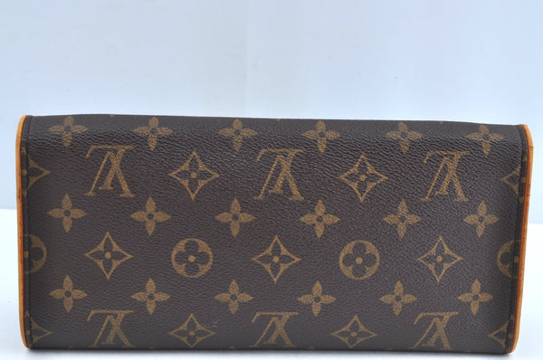 Authentic Louis Vuitton Monogram Pochette Twin GM Shoulder Bag M51852 LV K8466