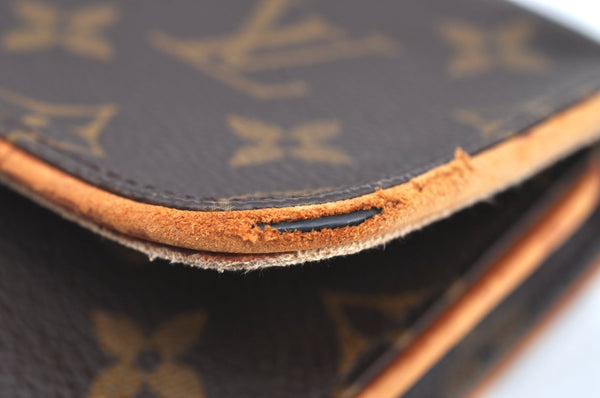 Authentic Louis Vuitton Monogram Pochette Twin GM Shoulder Bag M51852 LV K8466