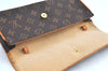 Authentic Louis Vuitton Monogram Pochette Twin GM Shoulder Bag M51852 LV K8466