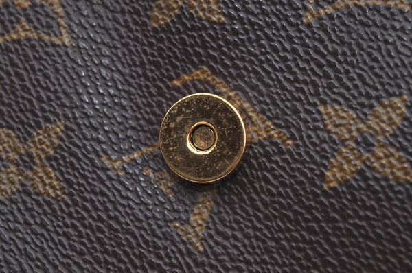 Authentic Louis Vuitton Monogram Pochette Twin GM Shoulder Bag M51852 LV K8466