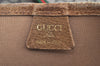 Auth GUCCI Web Sherry Line Shoulder Tote Bag GG Plus PVC Leather Brown K8468