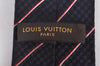 Authentic Louis Vuitton Necktie Clavat Ecu Tie Silk Blue M78755 LV K8469