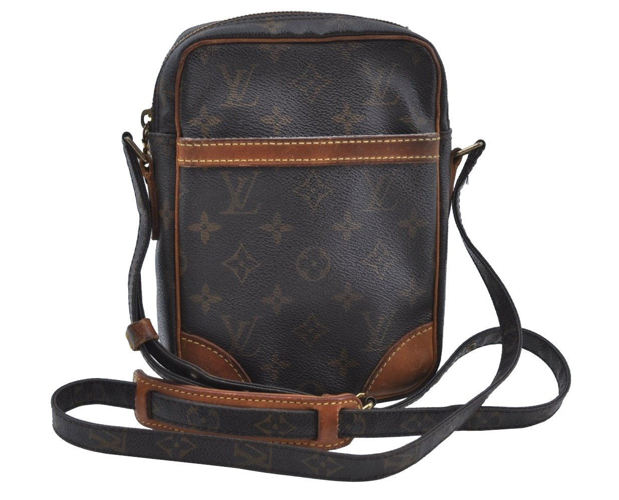 Auth Louis Vuitton Monogram Danube Shoulder Cross Body Bag M45266 LV Junk K8470
